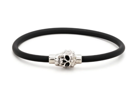 Alexander Mc Queen Skull Rubber Bracelet