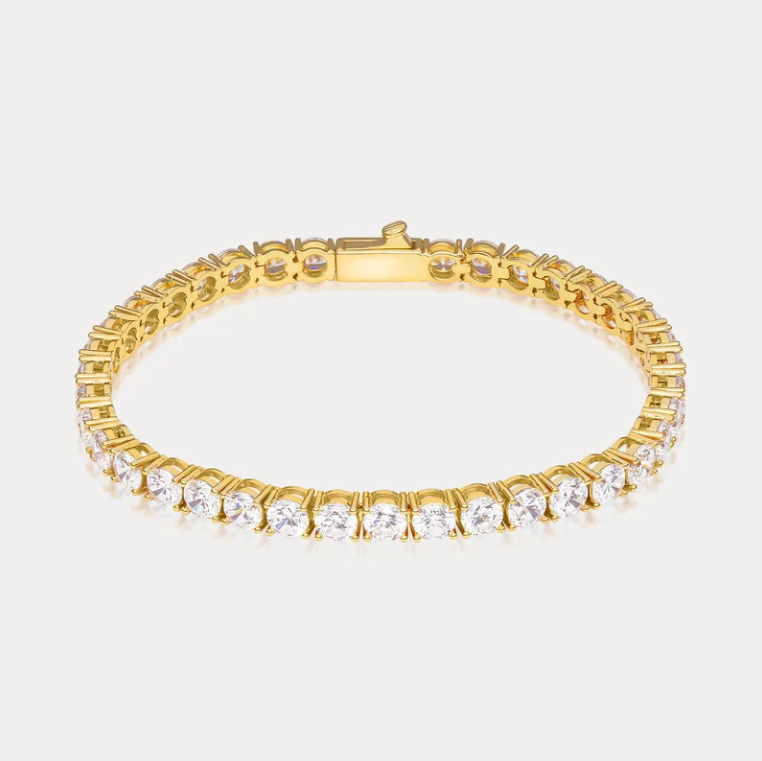 Amalfi Tennis Bracelet (5mm) - Gold 18 K