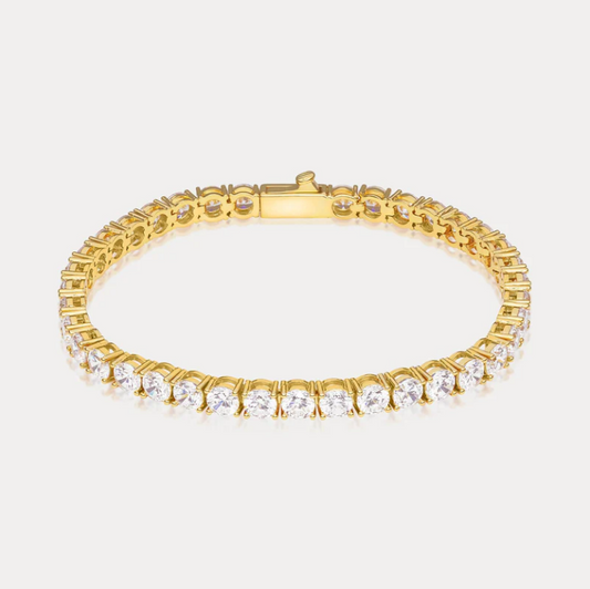 Amalfi Tennis Bracelet (5mm) - Gold 18 K